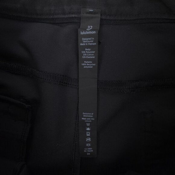 LULULEMON ABC Pant Slim *Utilitech 30" Black Minimal Casual Athleisure Normcore - Picture 2 of 8